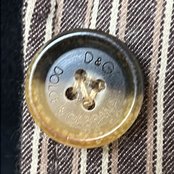 D&G by Dolce & Gabbana striped blazer with paisley lining - Picture 9 of 12